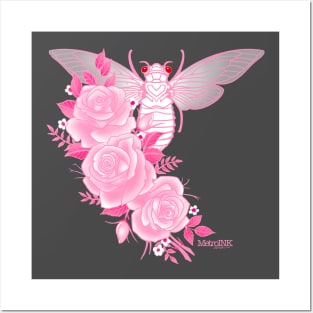 Cicadas and roses Posters and Art